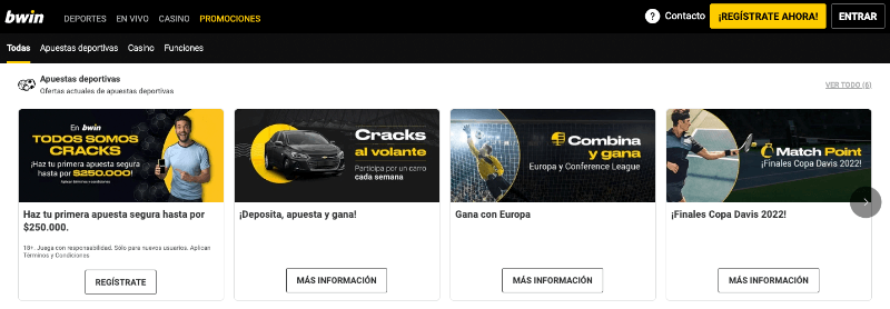 Bwin Colombia: promociones