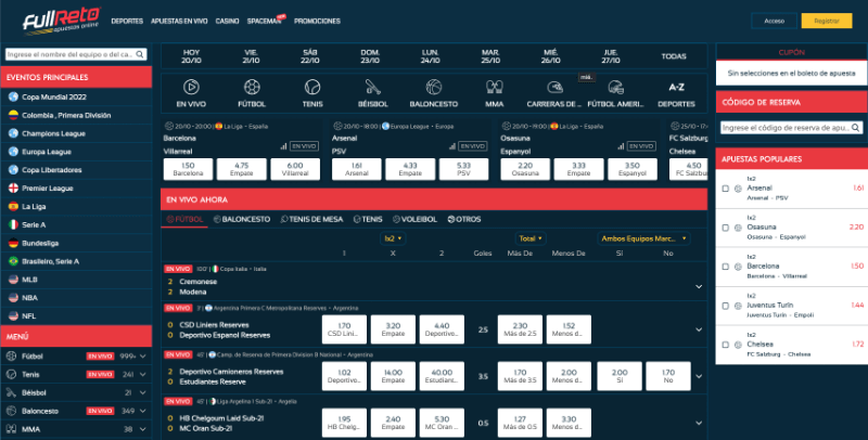 FullReto apuestas deportivas