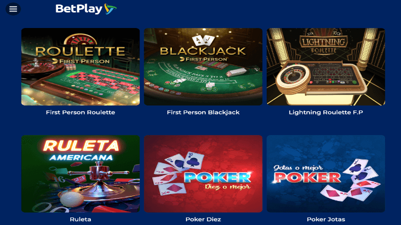 Betplay Colombia: juegos de mesa