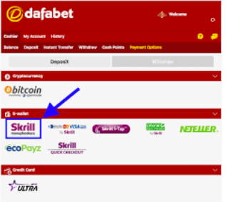 dafabet retiro con skrill