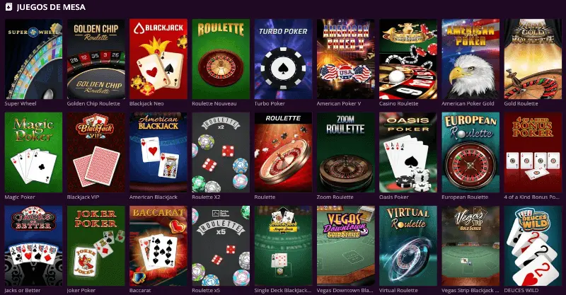Malina casino: juegos de mesa